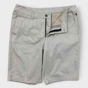 lululemon athletica Gray Flat Front Men Shorts